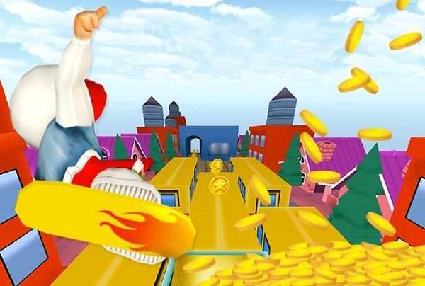 3D Kids Train Rush Run Dash скриншот 1