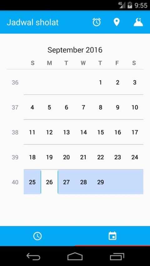 Jadwal sholat 4 تصوير الشاشة