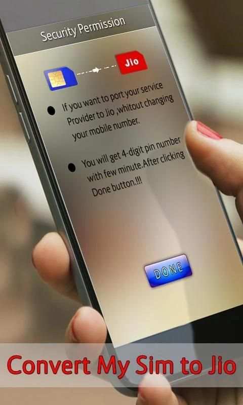 Convert my SIM to JIO Prank स्क्रीनशॉट 2