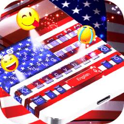 American Flag Keyboard Theme 10001