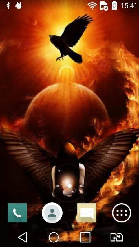 Magic of fire live wallpaper screenshot 1