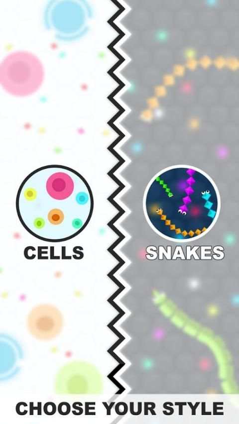 Agar vs Slither 13 تصوير الشاشة
