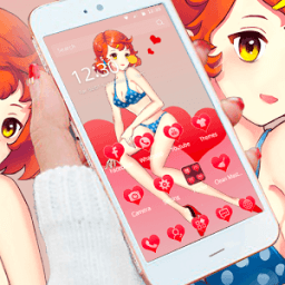 Cartoon BeautyBikini Love Icon أيقونة