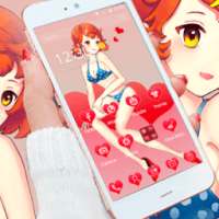 Cartoon BeautyBikini Love Icon