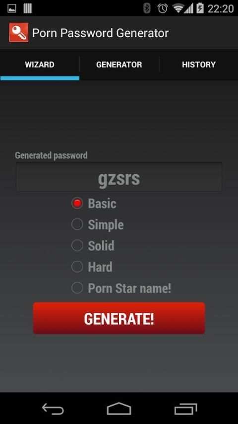 Porn Star Password Generator screenshot 3