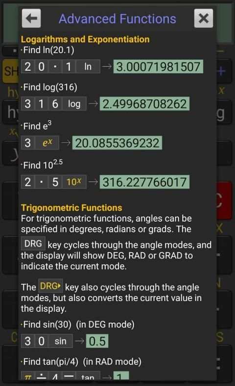 RealCalc Scientific Calculator скриншот 4