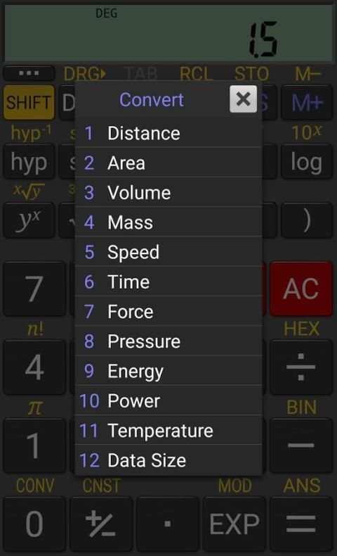 RealCalc Scientific Calculator скриншот 3
