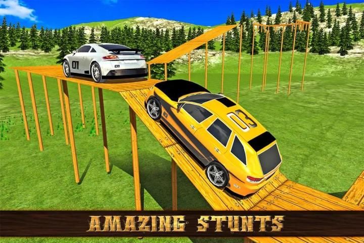 crazy 3D car driver: платформа скриншот 3