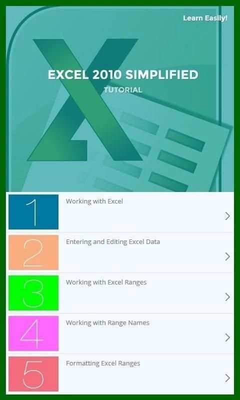 Basic Excel 2013 Tutorial screenshot 5