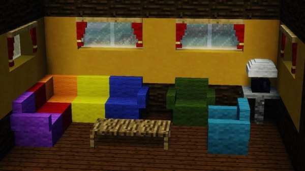 Мо мебель мод для Minecraft скриншот 3
