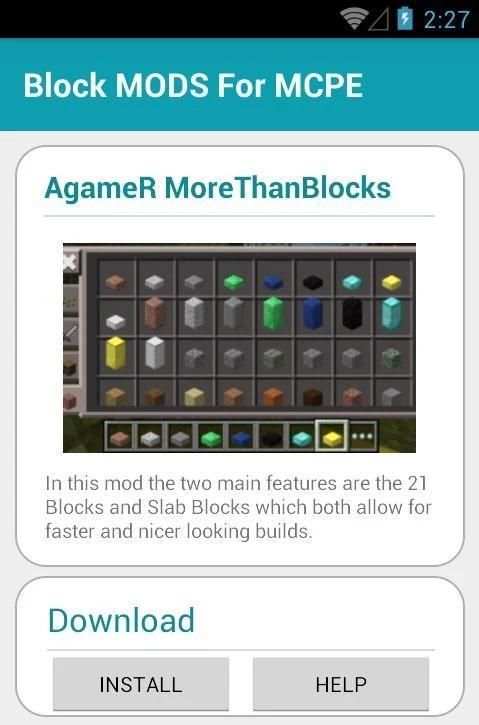 Block MODS PE скриншот 4