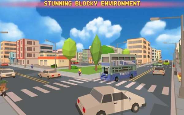 Bus Simulator City Craft 2016 स्क्रीनशॉट 3