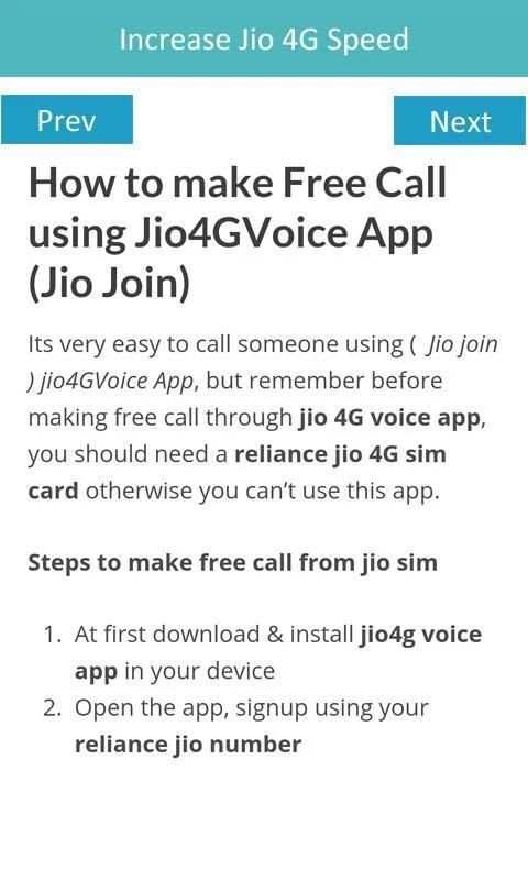 Guide For My Jio скриншот 1