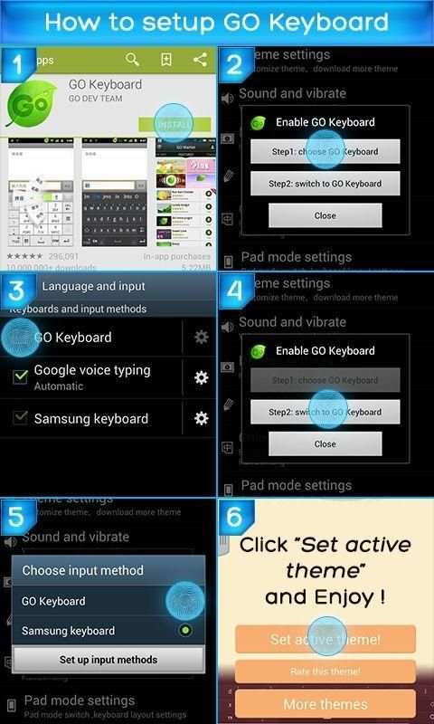 GO Keyboard Neon Yellow screenshot 5