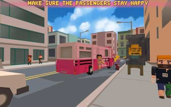 Bus Simulator City Craft 2016 स्क्रीनशॉट 5