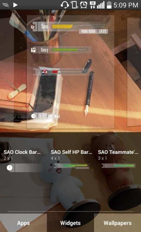 SAO Widget 5 تصوير الشاشة