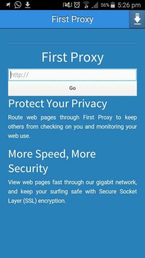 First Proxy 8 تصوير الشاشة