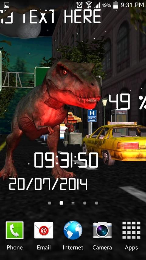 T-REX King live wallpaper Lite скриншот 7
