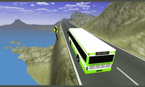 Bus Simulator - Dangerous road screenshot 2