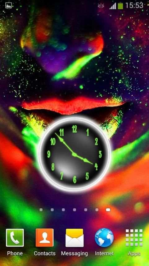 Neon Clock Widget screenshot 3