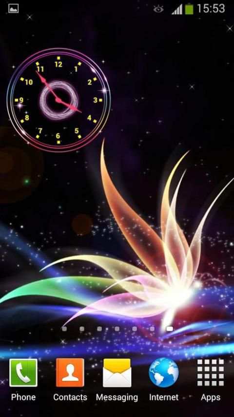 Neon Clock Widget screenshot 2