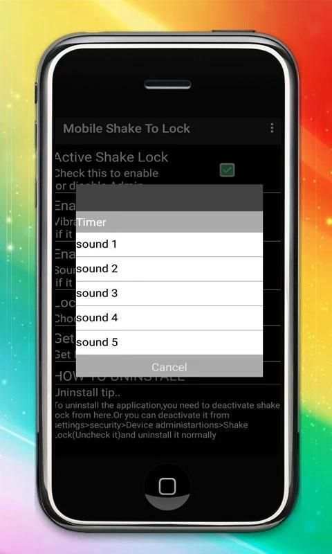 Mobile Shake To Lock скриншот 1