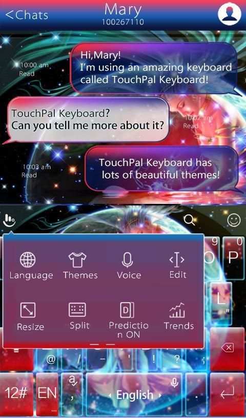 TouchPal Stars Scorpio Theme 3 تصوير الشاشة
