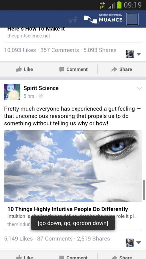 Voice Facebook screenshot 1