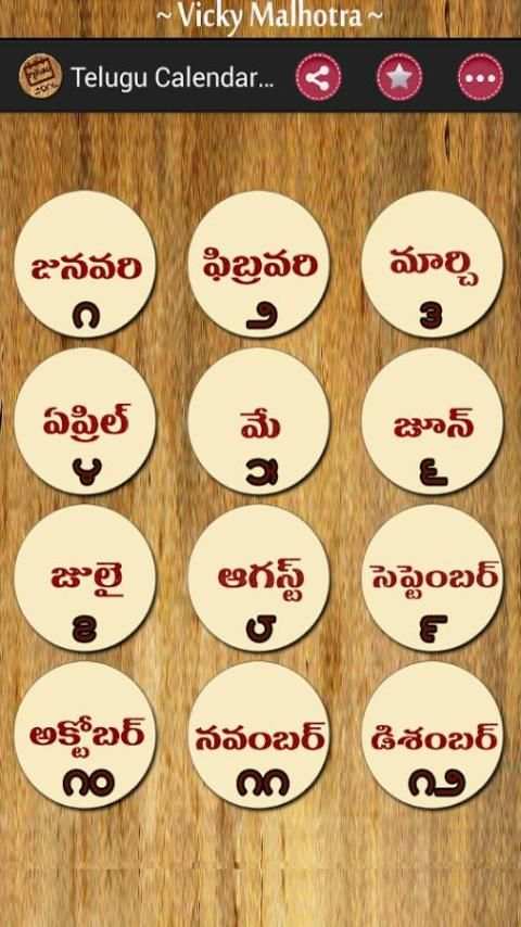 Telugu Calendar 2016 screenshot 2