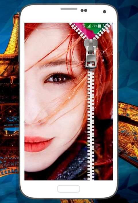 My Photo Zipper Lock Screen screenshot 1