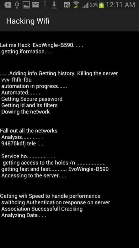 Wifi Hacking Prank 2 تصوير الشاشة
