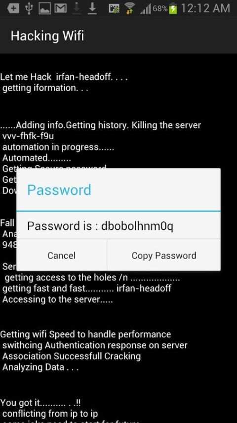 Wifi Hacking Prank 1 تصوير الشاشة