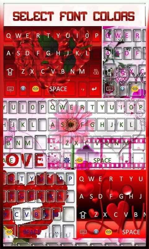 Love Theme Keyboard स्क्रीनशॉट 9