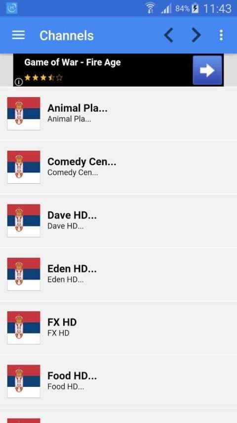 Serbia TV Channels Sat Info स्क्रीनशॉट 2