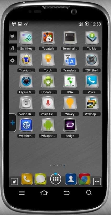 Black-Steel TSF Shell Theme скриншот 4