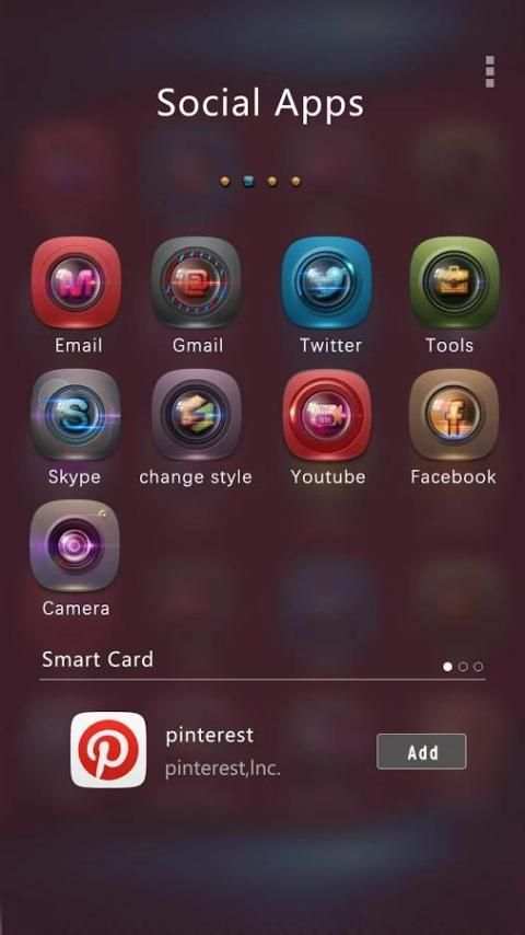 Blue Fire Go Launcher Theme screenshot 3