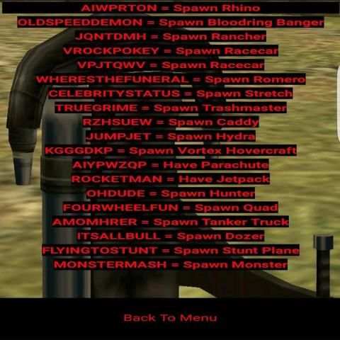 GTA San Andreas PC Cheats screenshot 6
