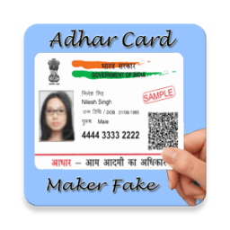 Fake Aadhar Card for India أيقونة