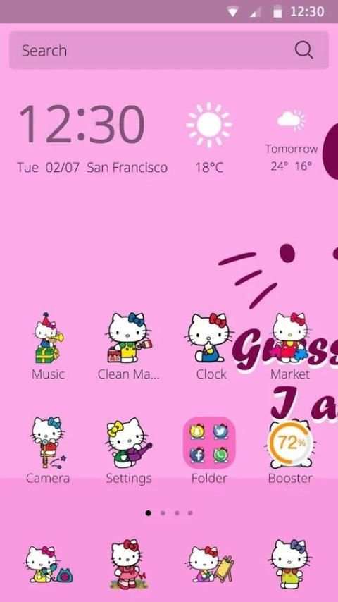 hello kitty tema screenshot 3