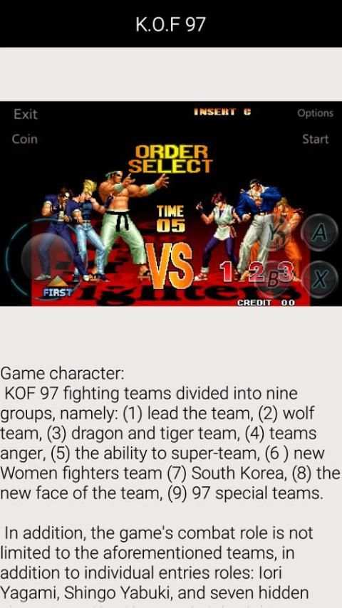 Guide for K.O.F 97 screenshot 3