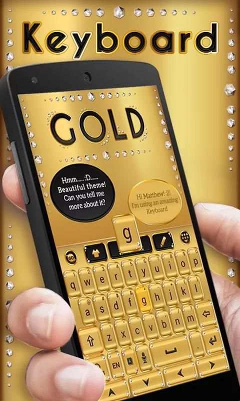 gold go keyboard theme screenshot 4