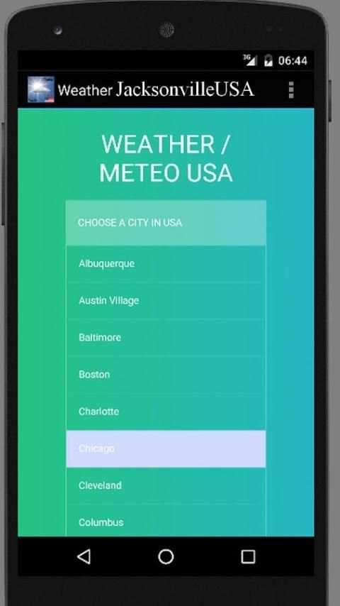 Weather Jacksonville USA स्क्रीनशॉट 1