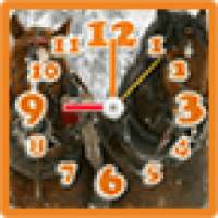 Running Horses alarm Clock and Flashlight