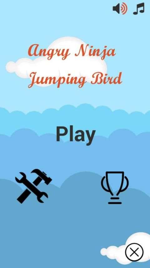 Angry Ninja Jumping Bird स्क्रीनशॉट 2