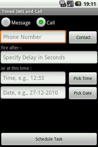 Timed SMS and Call скриншот 1