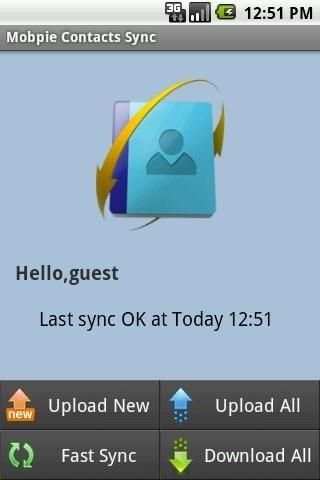 Mobpie Contacts Sync screenshot 1