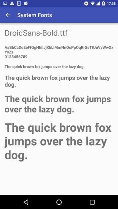 System Fonts скриншот 1