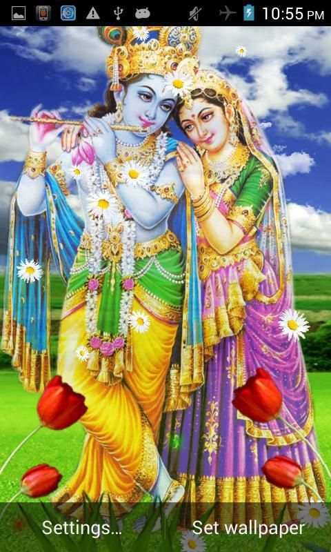 Lord Krishna Live Wallpaper скриншот 3