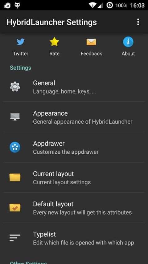 Hybrid Launcher Lite screenshot 8