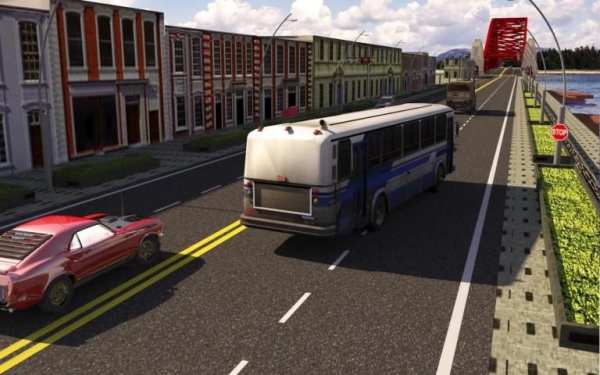 Bus Lalu Lintas racer - Racing screenshot 1